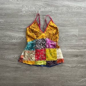 Silk Patchwork Tank